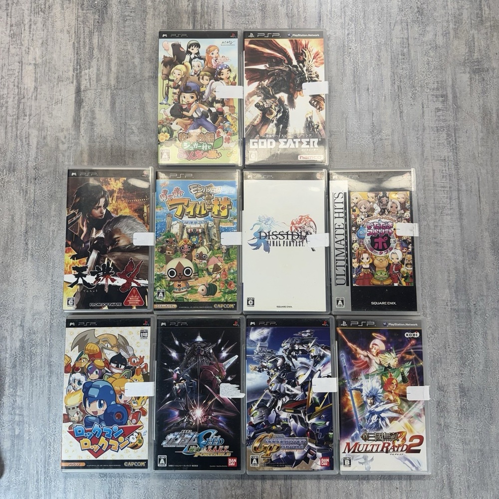 God Eater Final Fantasy Generation BUNDLE (Sony PSP) Japanese Imports Tested